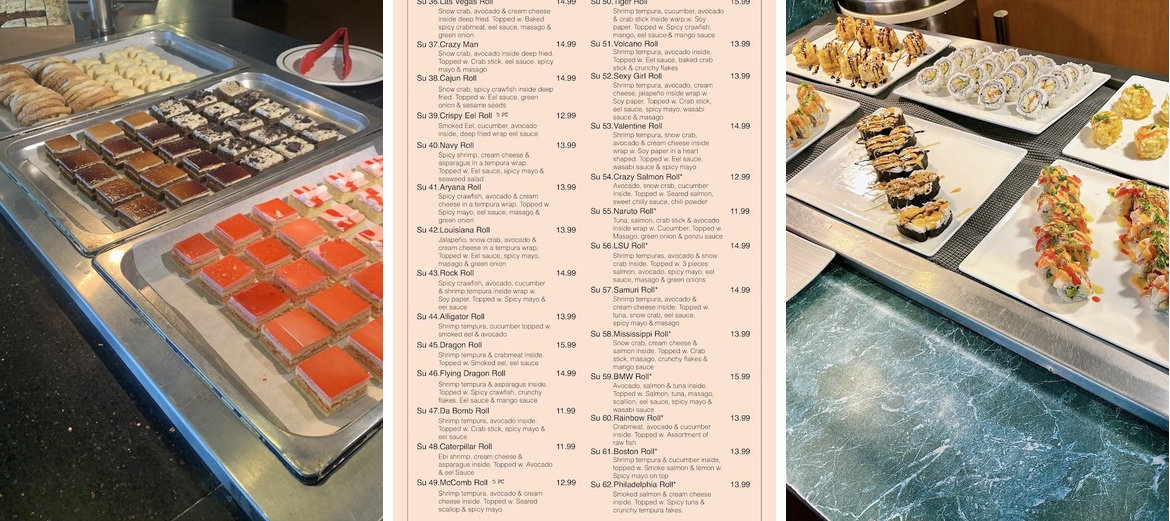 China Buffet Menu
